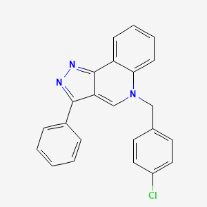 5-(4-chlorobenzyl)-3-phenyl-5H-pyrazolo[4,3-c]quinoline