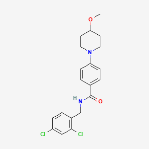 N-(2,4-dichlorobenzyl)-4-(4-methoxypiperidin-1-yl)benzamide