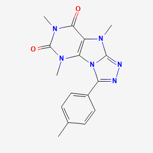 1,3,5-Trimethyl-8-(4-methylphenyl)purino[8,9-c][1,2,4]triazole-2,4-dione