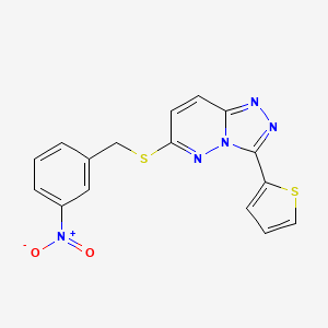 6-[(3-Nitrophenyl)methylsulfanyl]-3-thiophen-2-yl-[1,2,4]triazolo[4,3-b]pyridazine