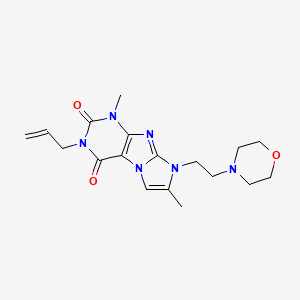 3-allyl-1,7-dimethyl-8-(2-morpholinoethyl)-1H-imidazo[2,1-f]purine-2,4(3H,8H)-dione