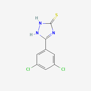 molecular formula C8H5Cl2N3S B2795684 3-(3,5-dichlorophenyl)-1H-1,2,4-triazole-5-thiol CAS No. 261511-12-0