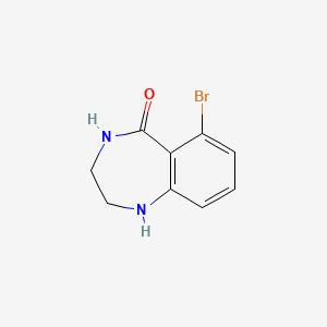 molecular formula C9H9BrN2O B2795695 6-Bromo-1,2,3,4-tetrahydro-1,4-benzodiazepin-5-one CAS No. 1934435-81-0