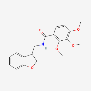 molecular formula C19H21NO5 B2795698 N-[(2,3-二氢-1-苯并呋喃-3-基)甲基]-2,3,4-三甲氧基苯甲酰胺 CAS No. 2097898-84-3