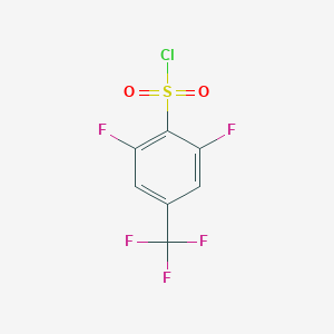 molecular formula C7H2ClF5O2S B2795700 2,6-Difluoro-4-(trifluoromethyl)benzenesulfonyl chloride CAS No. 2375261-62-2