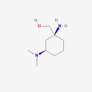 molecular formula C9H20N2O B2795713 ((1S,3R)-1-Amino-3-(dimethylamino)cyclohexyl)methanol CAS No. 2126144-89-4