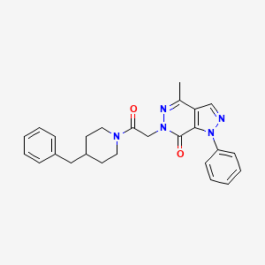 6-(2-(4-benzylpiperidin-1-yl)-2-oxoethyl)-4-methyl-1-phenyl-1H-pyrazolo[3,4-d]pyridazin-7(6H)-one