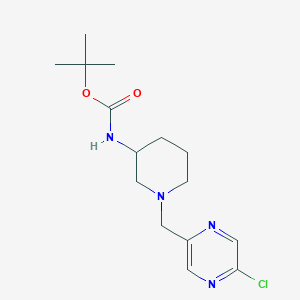 Tert-butyl N-[1-[(5-chloropyrazin-2-yl)methyl]piperidin-3-yl]carbamate