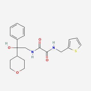 N1-(2-hydroxy-2-phenyl-2-(tetrahydro-2H-pyran-4-yl)ethyl)-N2-(thiophen-2-ylmethyl)oxalamide