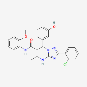 2-(2-chlorophenyl)-7-(3-hydroxyphenyl)-N-(2-methoxyphenyl)-5-methyl-4,7-dihydro-[1,2,4]triazolo[1,5-a]pyrimidine-6-carboxamide
