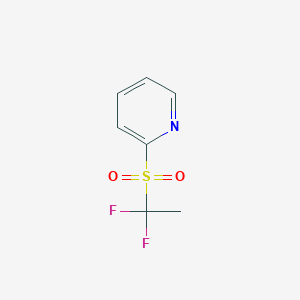 molecular formula C7H7F2NO2S B2795776 2-(1,1-Difluoroethanesulfonyl)pyridine CAS No. 1471186-45-4