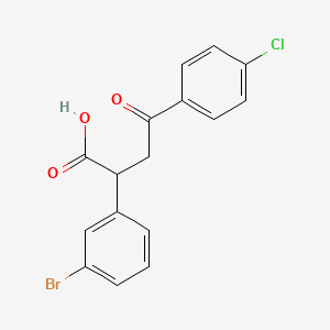 2-(3-Bromophenyl)-4-(4-chlorophenyl)-4-oxobutanoic acid