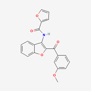 molecular formula C21H15NO5 B2795787 N-[2-(3-methoxybenzoyl)-1-benzofuran-3-yl]furan-2-carboxamide CAS No. 824955-82-0