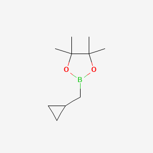 molecular formula C10H19BO2 B2795797 2-(Cyclopropylmethyl)-4,4,5,5-tetramethyl-1,3,2-dioxaborolane CAS No. 1344115-77-0