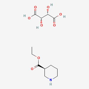 molecular formula C12H21NO8 B2795799 Ethyl (S)-3-Piperidinecarboxylate D-Tartrate CAS No. 83602-38-4