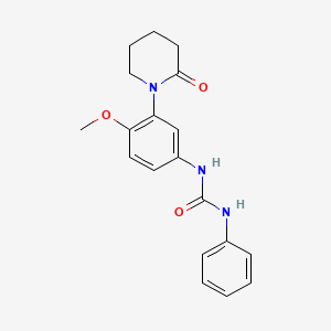 molecular formula C19H21N3O3 B2795805 1-(4-Methoxy-3-(2-oxopiperidin-1-yl)phenyl)-3-phenylurea CAS No. 922932-57-8