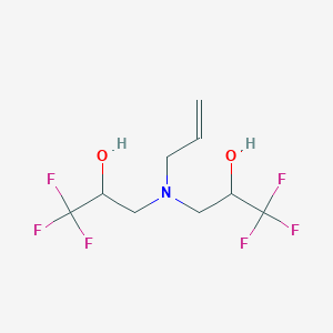 B2795815 3-[Allyl(3,3,3-trifluoro-2-hydroxypropyl)amino]-1,1,1-trifluoro-2-propanol CAS No. 478040-45-8