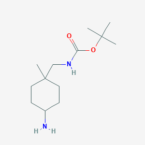 molecular formula C13H26N2O2 B2795828 Tert-butyl n-[(4-amino-1-methylcyclohexyl)methyl]carbamate CAS No. 2138533-60-3