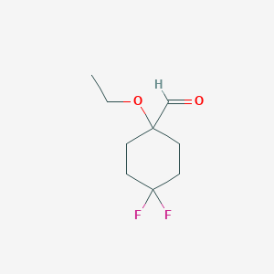 B2795832 1-Ethoxy-4,4-difluorocyclohexane-1-carbaldehyde CAS No. 2001950-92-9