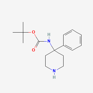 molecular formula C16H24N2O2 B2795837 tert-butyl N-(4-phenylpiperidin-4-yl)carbamate CAS No. 178914-47-1