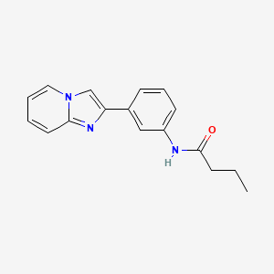 N-(3-imidazo[1,2-a]pyridin-2-ylphenyl)butanamide
