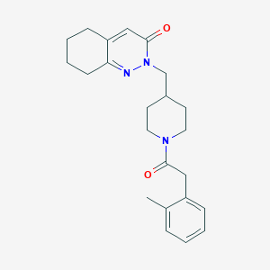 2-[[1-[2-(2-Methylphenyl)acetyl]piperidin-4-yl]methyl]-5,6,7,8-tetrahydrocinnolin-3-one