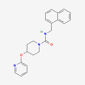 molecular formula C22H23N3O2 B2795848 N-(naphthalen-1-ylmethyl)-4-(pyridin-2-yloxy)piperidine-1-carboxamide CAS No. 1448046-17-0