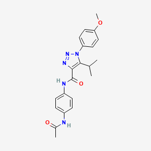 N-[4-(acetylamino)phenyl]-1-(4-methoxyphenyl)-5-(propan-2-yl)-1H-1,2,3-triazole-4-carboxamide