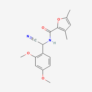 N-[cyano(2,4-dimethoxyphenyl)methyl]-3,5-dimethylfuran-2-carboxamide