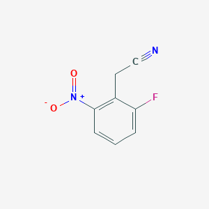 molecular formula C8H5FN2O2 B2795911 6-Fluoro-2-nitrobenzyl cyanide CAS No. 105003-93-8