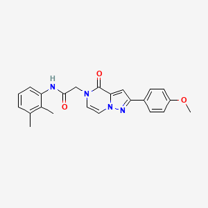 molecular formula C23H22N4O3 B2795928 N-(2,3-dimethylphenyl)-2-[2-(4-methoxyphenyl)-4-oxo-4H,5H-pyrazolo[1,5-a]pyrazin-5-yl]acetamide CAS No. 932287-65-5