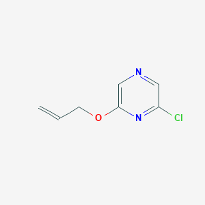 molecular formula C7H7ClN2O B027960 2-Allyloxy-6-chloro-pyrazine CAS No. 107466-49-9