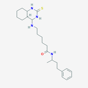 molecular formula C24H30N4OS B2796013 N-(4-phenylbutan-2-yl)-6-[(2-sulfanylidene-1,2-dihydroquinazolin-4-yl)amino]hexanamide CAS No. 689266-19-1