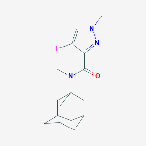 molecular formula C16H22IN3O B279602 N-(1-adamantyl)-4-iodo-N,1-dimethyl-1H-pyrazole-3-carboxamide 
