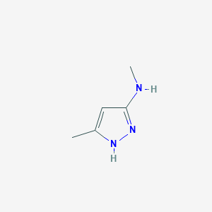 molecular formula C5H9N3 B2796026 N,5-dimethyl-1H-pyrazol-3-amine CAS No. 73844-02-7