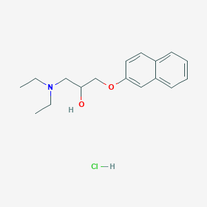 molecular formula C17H24ClNO2 B2796033 1-(Diethylamino)-3-(naphthalen-2-yloxy)propan-2-ol hydrochloride CAS No. 352458-18-5