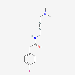 molecular formula C14H17FN2O B2796142 N-(4-(dimethylamino)but-2-yn-1-yl)-2-(4-fluorophenyl)acetamide CAS No. 1396798-91-6