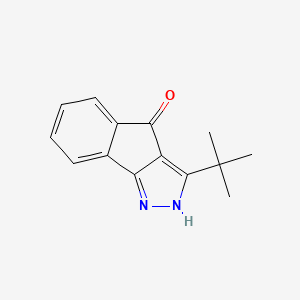 molecular formula C14H14N2O B2796150 3-(tert-Butyl)indeno[3,2-c]pyrazol-4-one CAS No. 886496-07-7