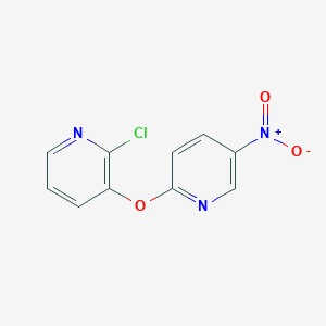molecular formula C10H6ClN3O3 B2796157 2-Chloro-3-[(5-nitro-2-pyridyl)oxy]pyridine CAS No. 219928-47-9