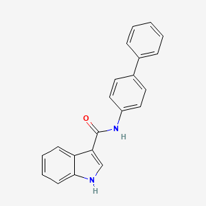 molecular formula C21H16N2O B2796159 N-([1,1'-Biphenyl]-4-yl)-1H-indole-3-carboxamide CAS No. 930964-79-7
