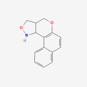 molecular formula C14H13NO2 B2796167 1,3a,4,11c-tetrahydro-3H-benzo[5,6]chromeno[4,3-c]isoxazole CAS No. 188726-76-3