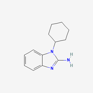 molecular formula C13H17N3 B2796193 1-cyclohexyl-1H-1,3-benzodiazol-2-amine CAS No. 92905-49-2