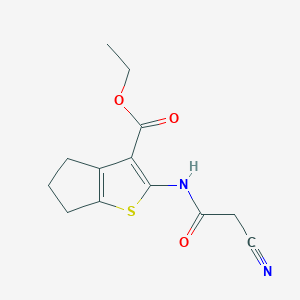 ethyl 2-[(cyanoacetyl)amino]-5,6-dihydro-4H-cyclopenta[b]thiophene-3-carboxylate