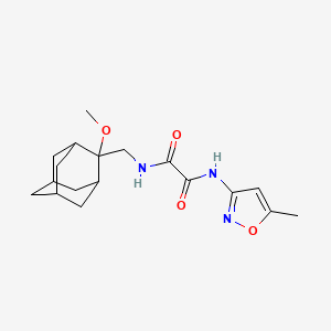 molecular formula C18H25N3O4 B2796234 N'-[(2-methoxyadamantan-2-yl)methyl]-N-(5-methyl-1,2-oxazol-3-yl)ethanediamide CAS No. 1797090-80-2