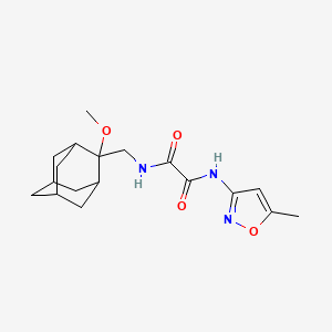 B2796234 N1-(((1R,3S,5r,7r)-2-methoxyadamantan-2-yl)methyl)-N2-(5-methylisoxazol-3-yl)oxalamide CAS No. 1797090-80-2