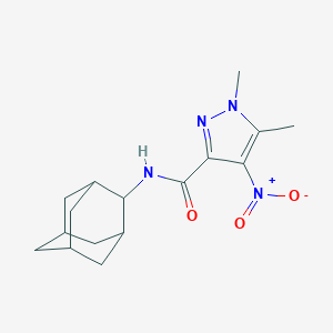 molecular formula C16H22N4O3 B279624 N-(2-ADAMANTYL)-1,5-DIMETHYL-4-NITRO-1H-PYRAZOLE-3-CARBOXAMIDE 