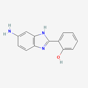 molecular formula C13H11N3O B2796256 2-(5-amino-1H-1,3-benzodiazol-2-yl)phenol CAS No. 69498-44-8