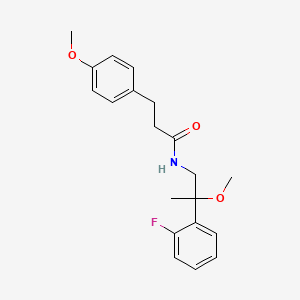 molecular formula C20H24FNO3 B2796269 N-[2-(2-Fluorophenyl)-2-methoxypropyl]-3-(4-methoxyphenyl)propanamide CAS No. 1797088-81-3