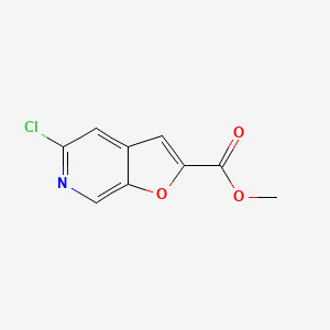 molecular formula C9H6ClNO3 B2796277 Methyl 5-chlorofuro[2,3-c]pyridine-2-carboxylate CAS No. 1315362-16-3