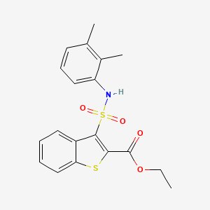 molecular formula C19H19NO4S2 B2796282 Ethyl 3-[(2,3-dimethylphenyl)sulfamoyl]-1-benzothiophene-2-carboxylate CAS No. 932464-37-4
